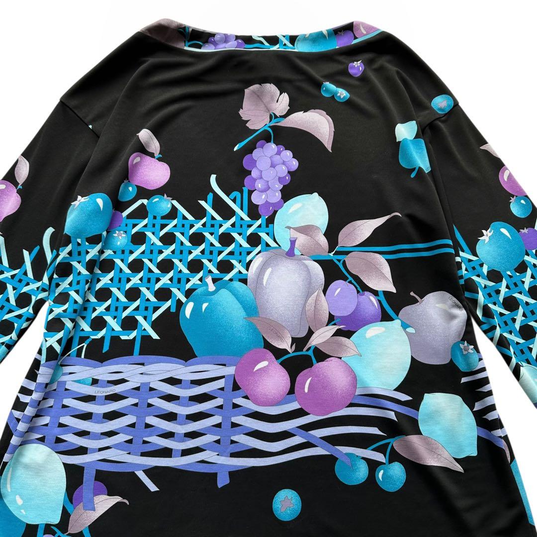 LEONARD SPORT フルーツ柄 チュニック 大きいサイズ 42