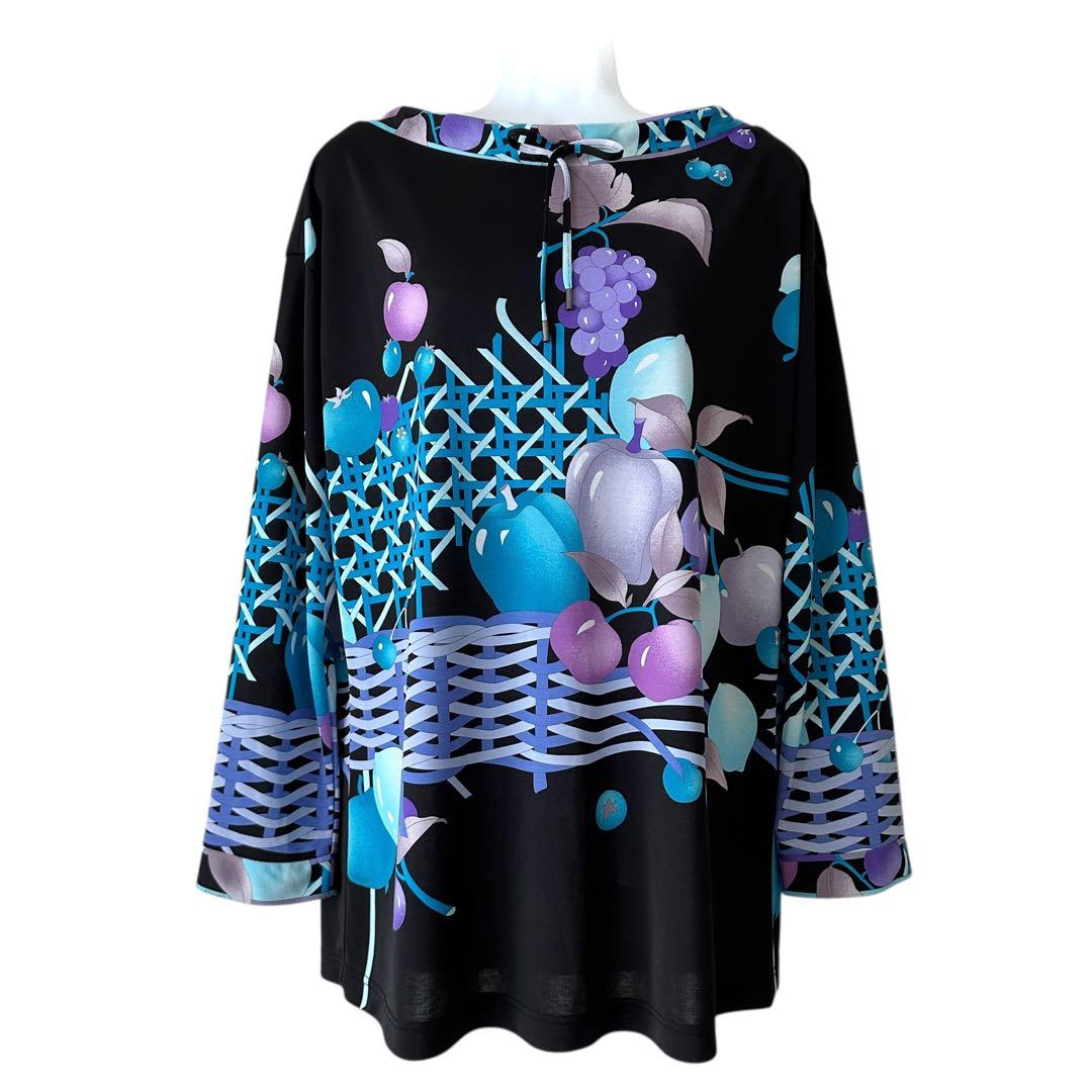 LEONARD SPORT フルーツ柄 チュニック 大きいサイズ 42