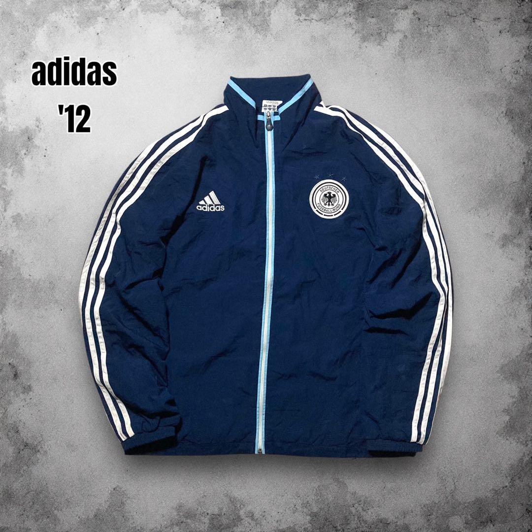 adidas ドイツ代表 アンセムジャケット 刺繍 ユーロサッカー ジャージ