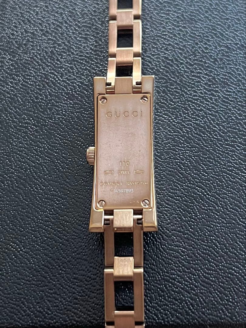 GUCCI レディース 腕時計 110シリーズ ゴールド シェル 電池交換済