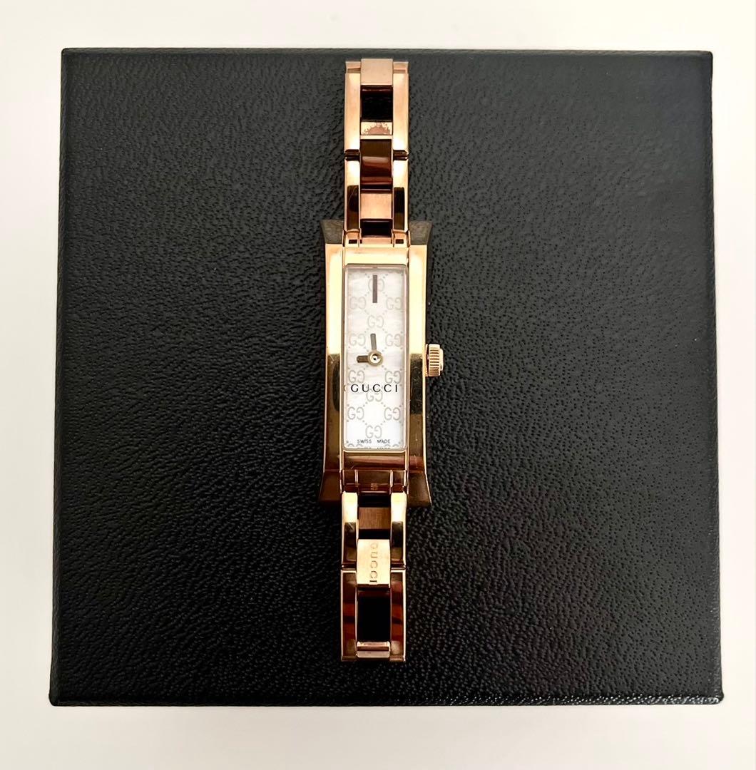 GUCCI レディース 腕時計 110シリーズ ゴールド シェル 電池交換済
