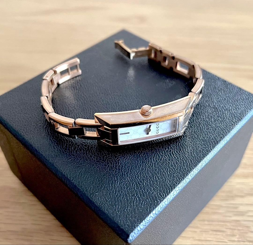 GUCCI レディース 腕時計 110シリーズ ゴールド シェル 電池交換済