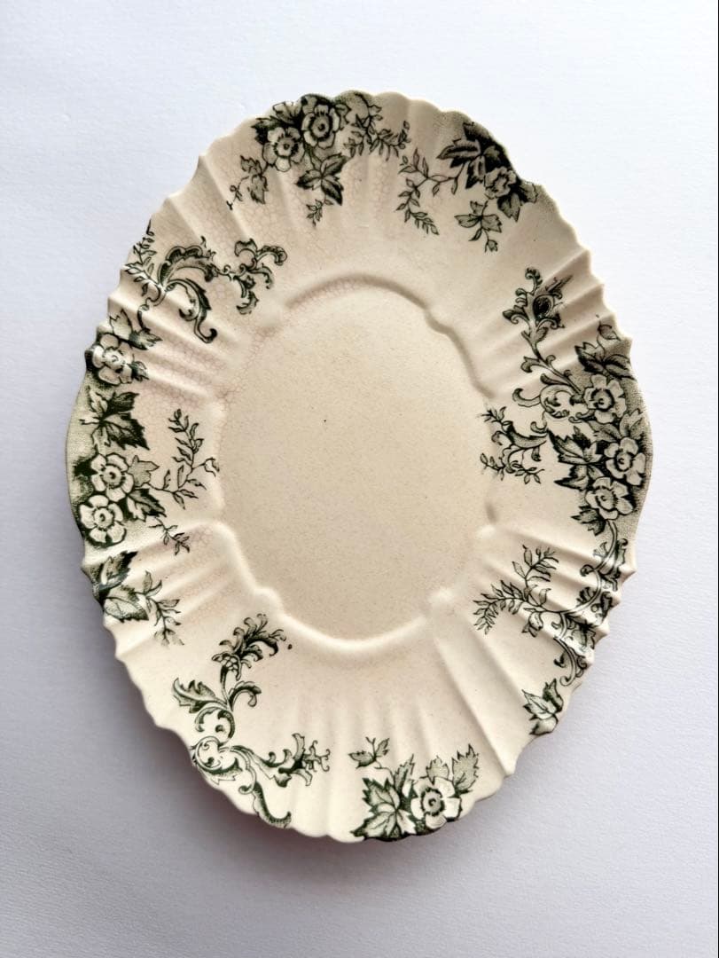 【新品・未使用】長峰菜穂子 絵皿 花柄 ケーキプレート
