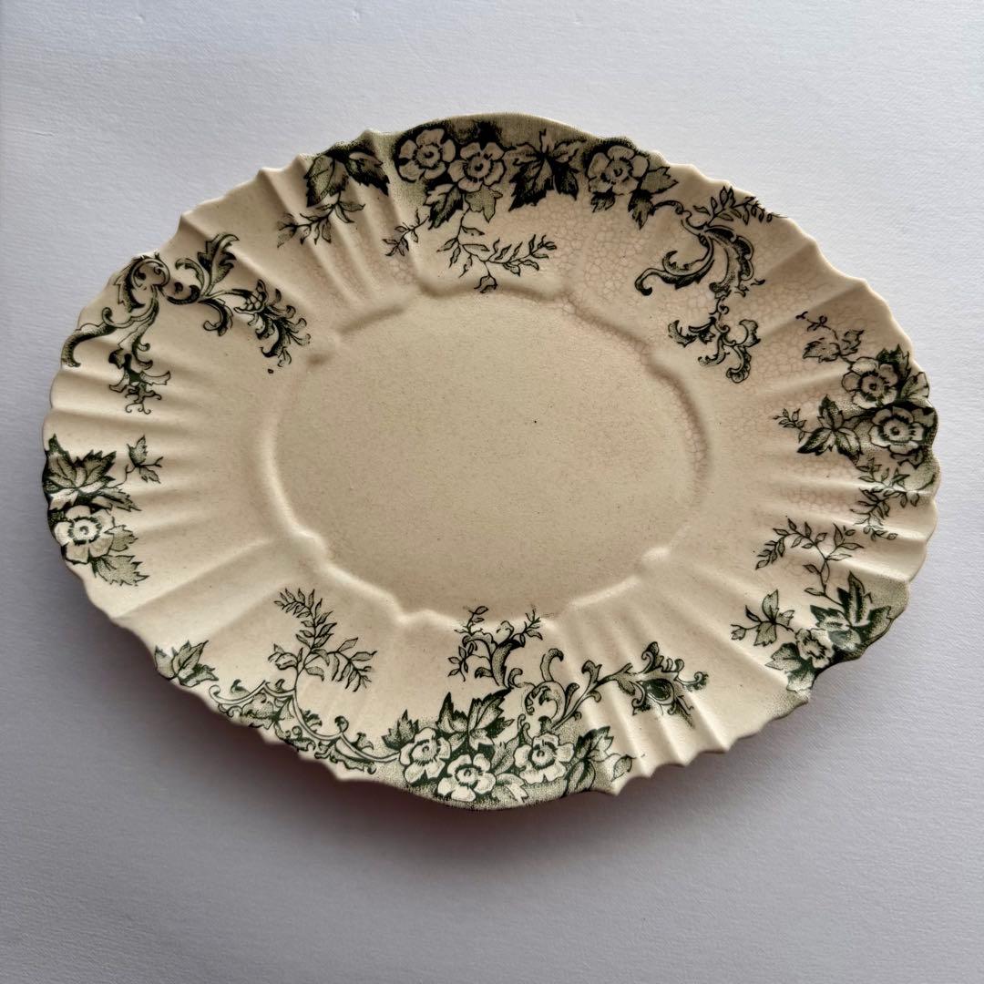 【新品・未使用】長峰菜穂子 絵皿 花柄 ケーキプレート