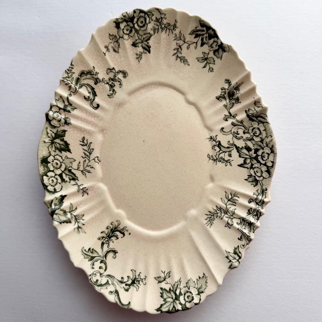 【新品・未使用】長峰菜穂子 絵皿 花柄 ケーキプレート