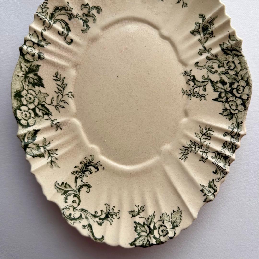 【新品・未使用】長峰菜穂子 絵皿 花柄 ケーキプレート