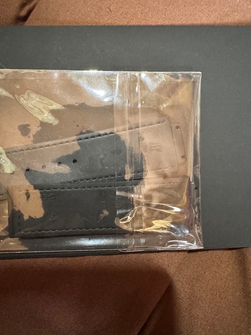 未使用　正規品　Hublot ブラックレザーベルト G501-30