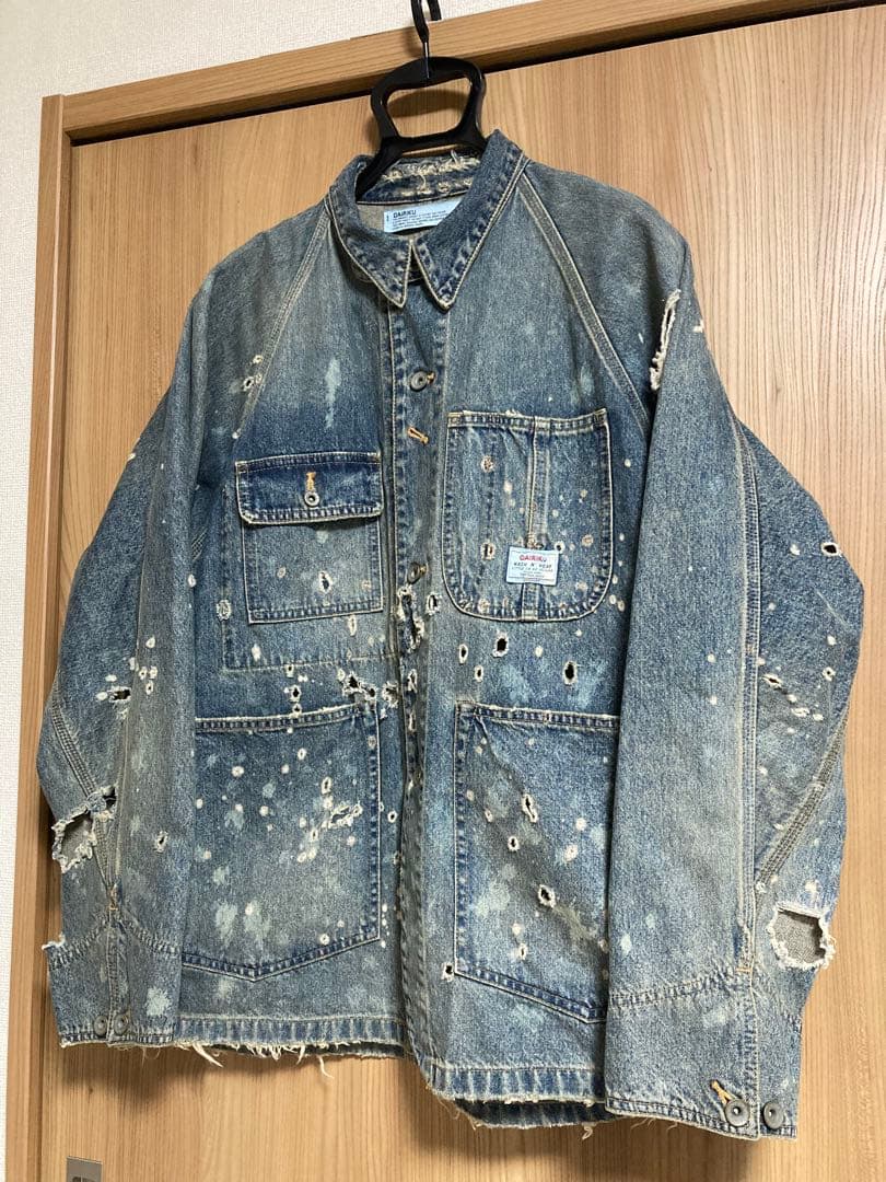 ジャケット・アウター DAIRIKU 24SS Damage Denim Cover All