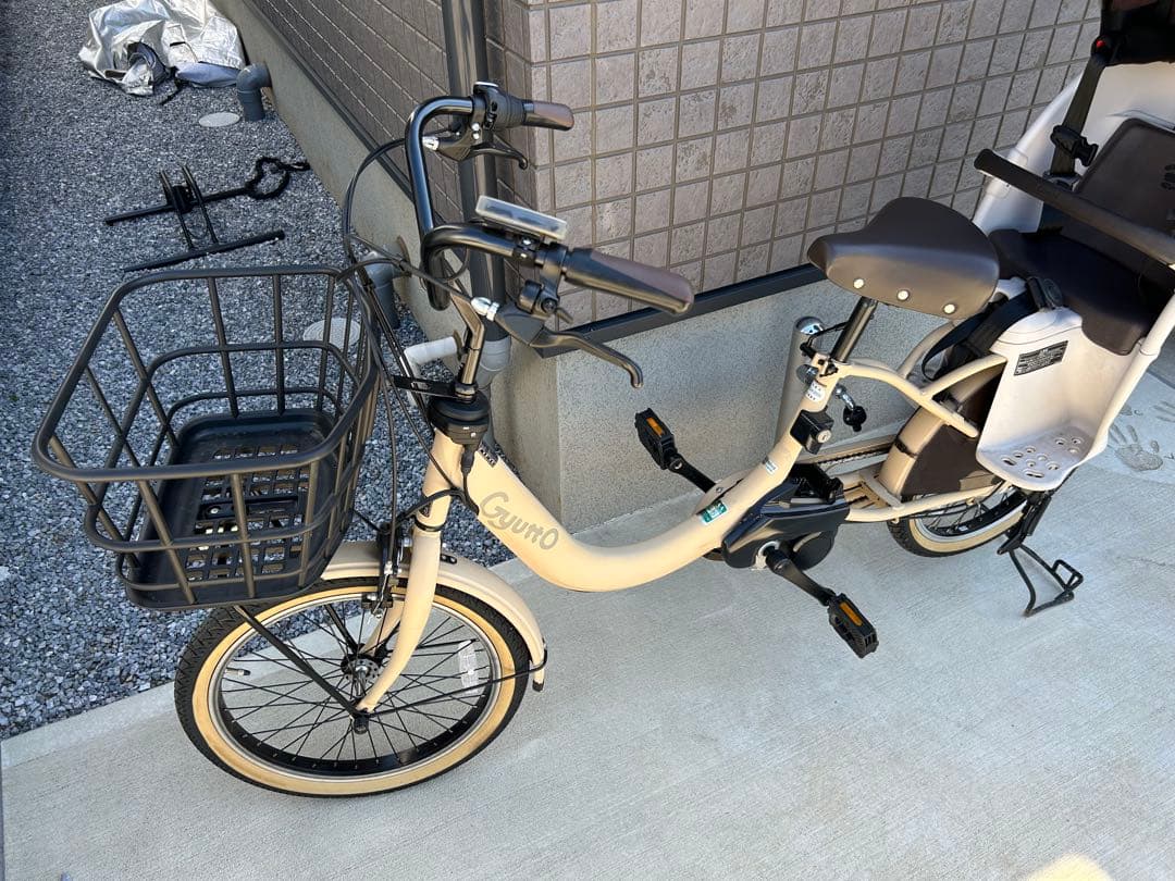 Gyutto 電動アシスト自転車 チャイルドシートレインカバー付き