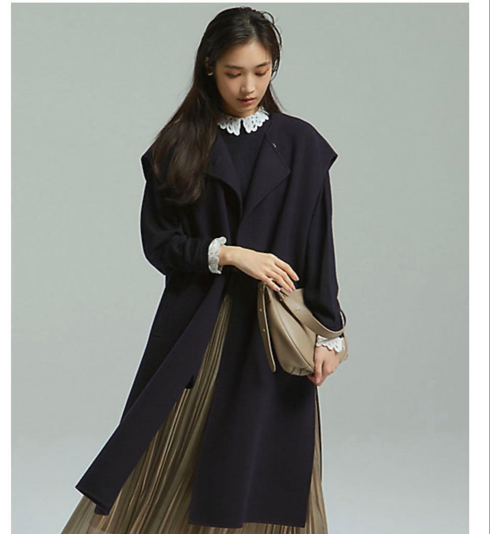 新品　23区 24AW S 小さいサイズ ウールリバー ジレ　ベスト