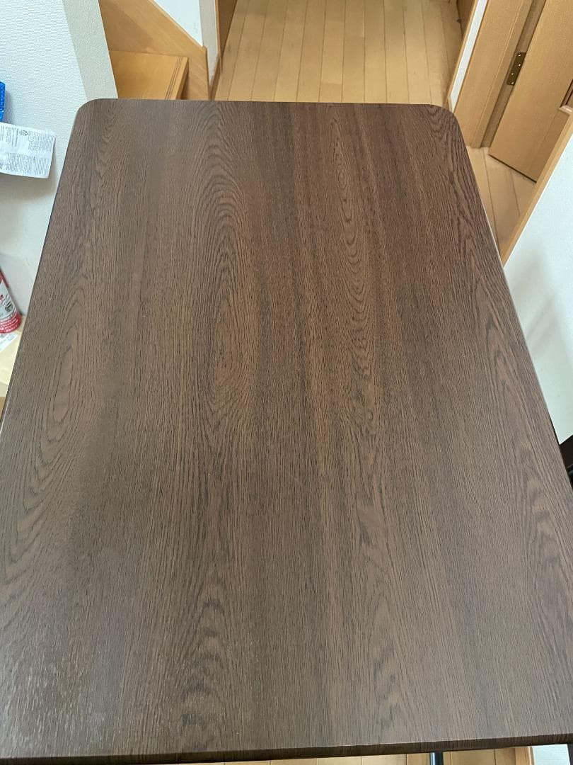 ブラウン 折りたたみデスク 木製 B