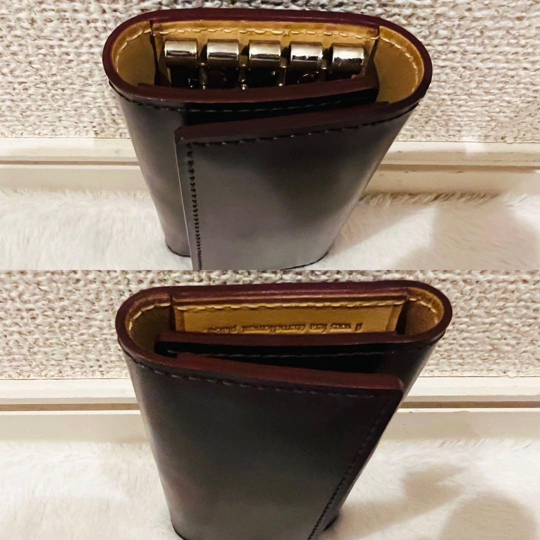 【未使用に近い】GANZO ガンゾ キーケース ダークブラウン 袋付き