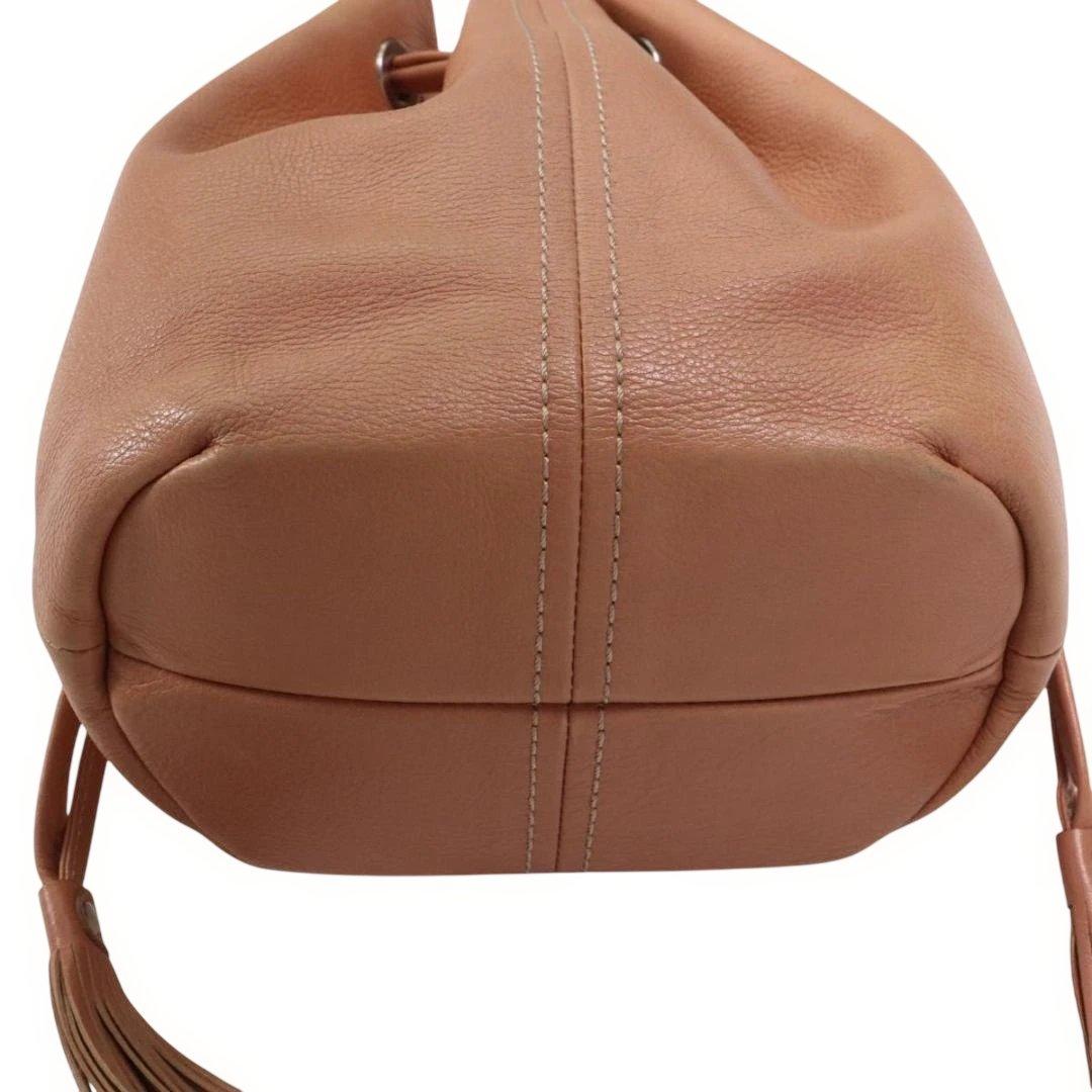 土屋鞄 クラルテ 巾着バッグ　ショルダー 牛革 上質レザー 斜め掛け　肩掛け