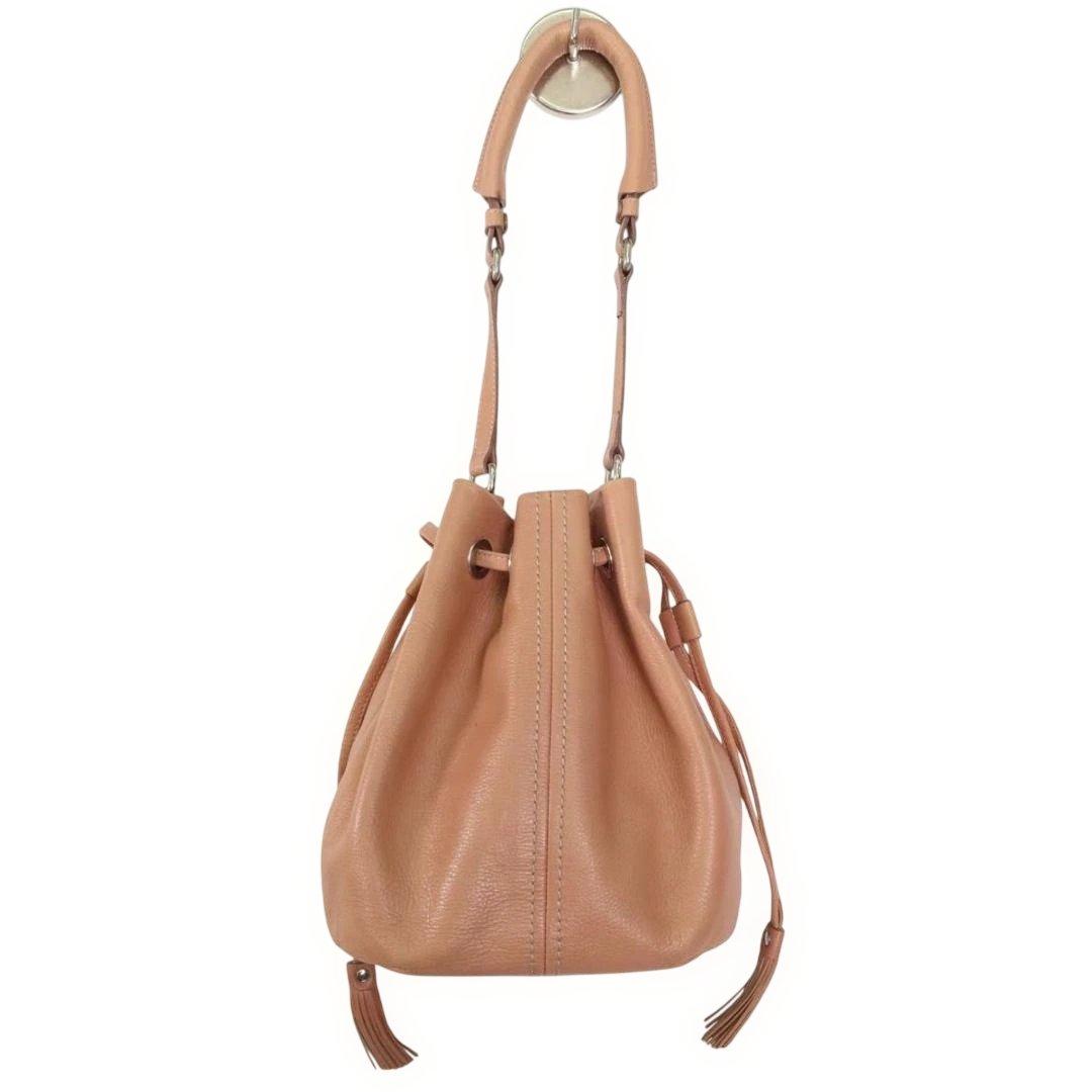 土屋鞄 クラルテ 巾着バッグ　ショルダー 牛革 上質レザー 斜め掛け　肩掛け