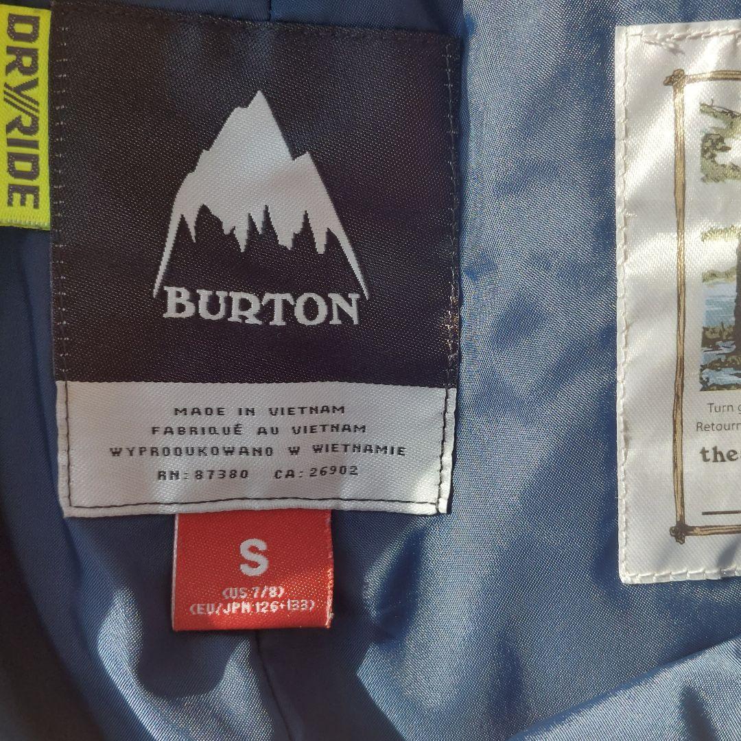 BURTONスキーウェア上下　キッズS (クリーニング済)※腰プロテクターおまけ