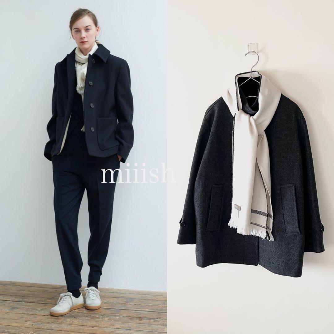 イギリス製 マーガレットハウエル 手織りセルヴィッチウールスカーフ41,040円