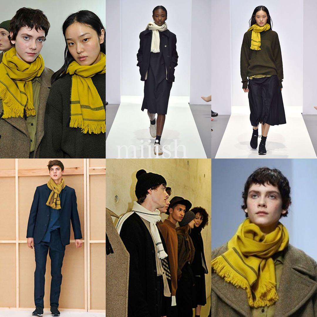 イギリス製 マーガレットハウエル 手織りセルヴィッチウールスカーフ41,040円