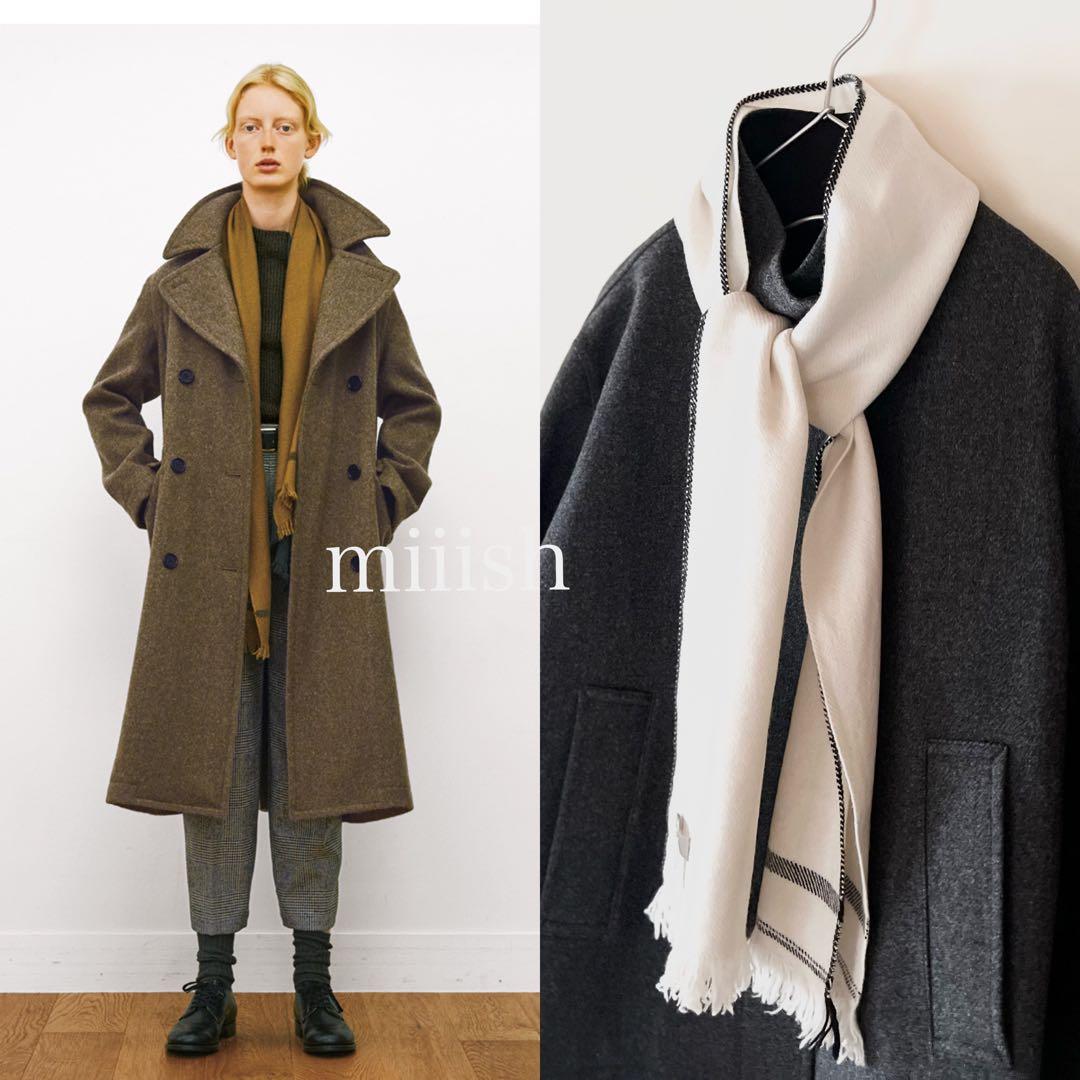 イギリス製 マーガレットハウエル 手織りセルヴィッチウールスカーフ41,040円