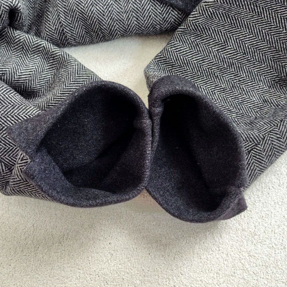 レリアン【M】カシミヤ混30％　チェスターコート　ヘリンボーン柄　レディース