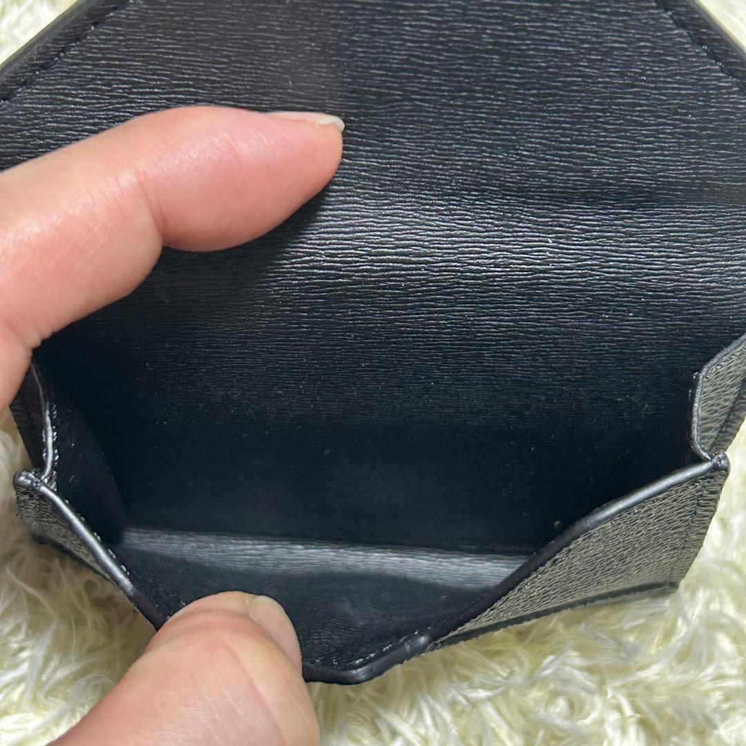 【未使用級】ベルルッティ　コンパクト財布　黒　エンベロップ　トライフォールド