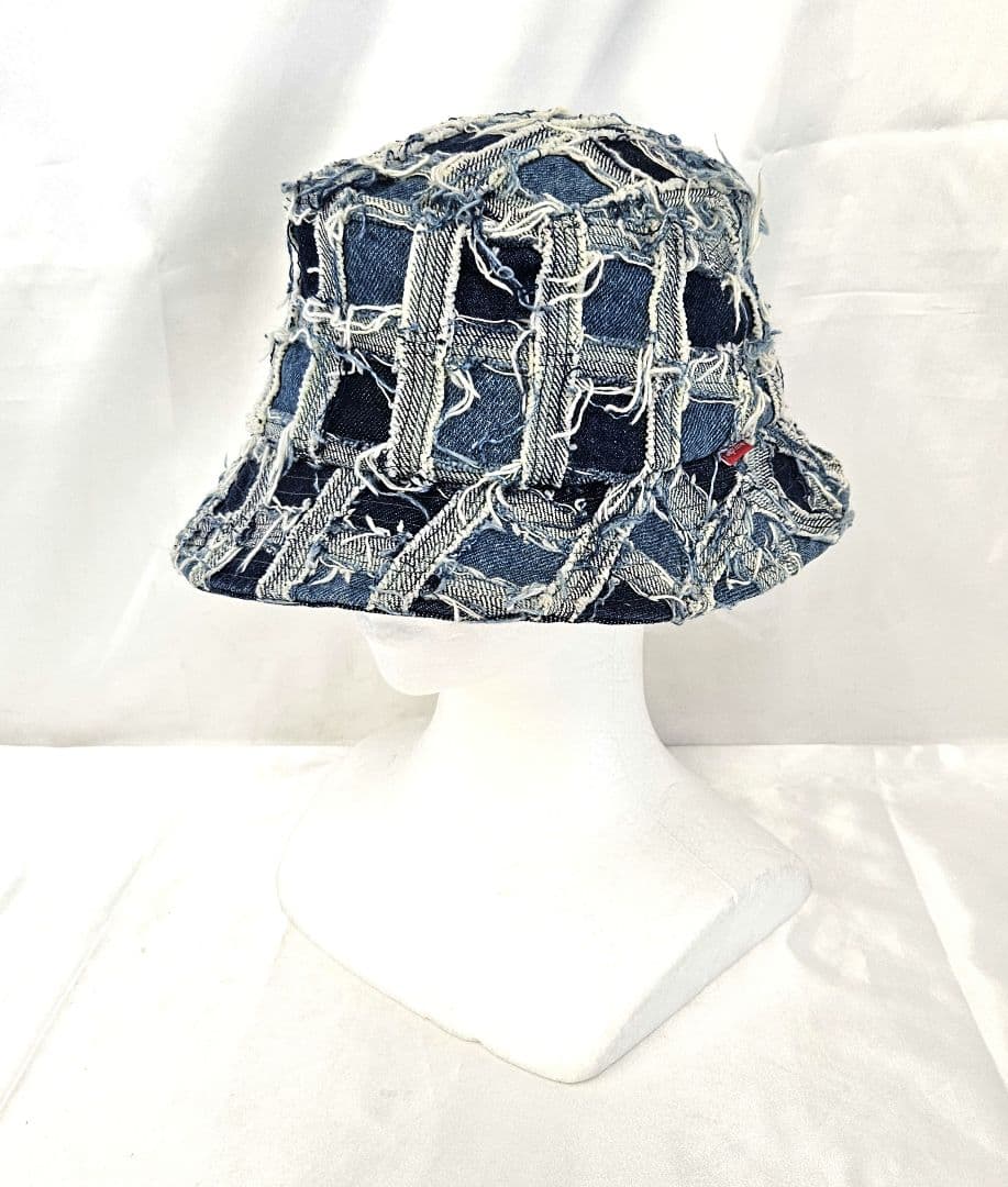 Supreme　シュプリーム　デニム　フリンジ　バケットハット　帽子