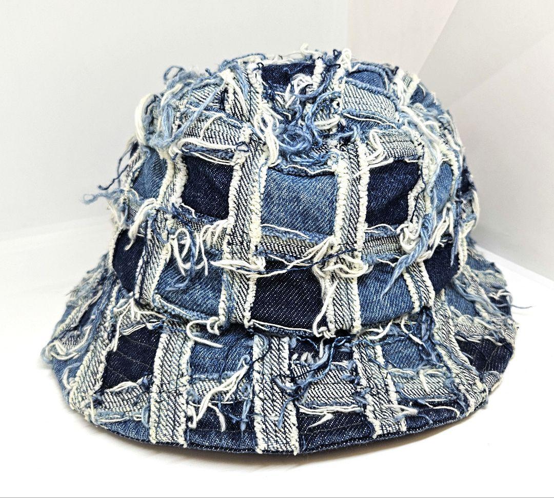 Supreme　シュプリーム　デニム　フリンジ　バケットハット　帽子