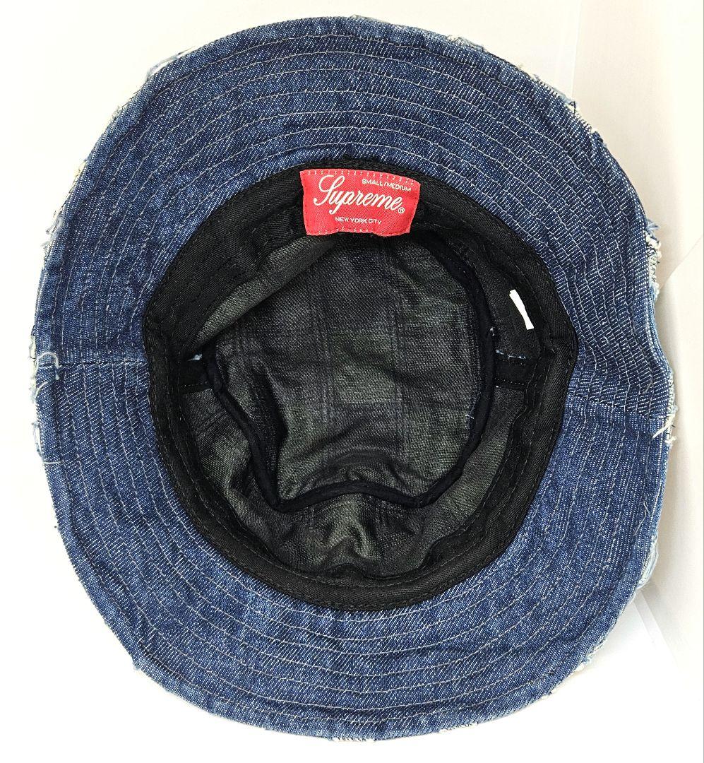 Supreme　シュプリーム　デニム　フリンジ　バケットハット　帽子