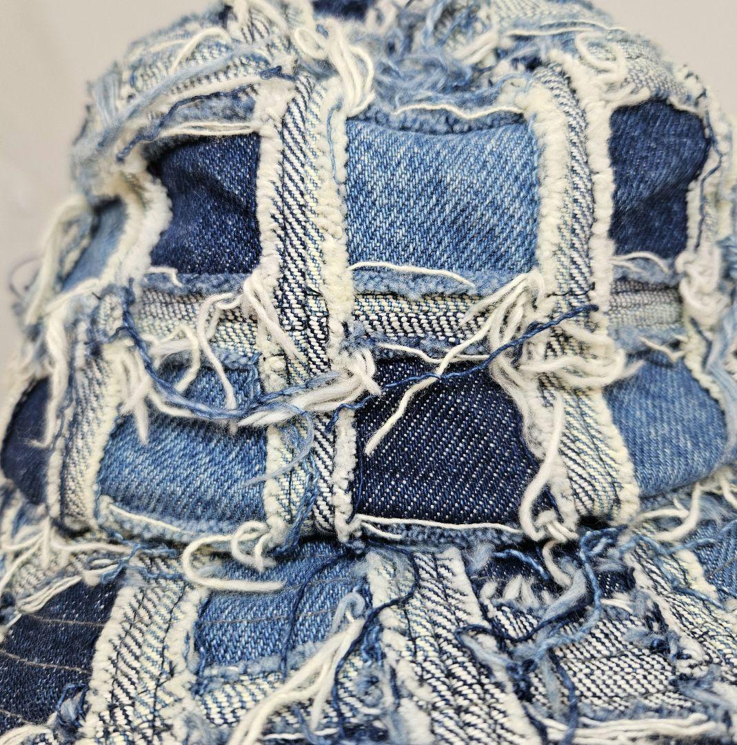 Supreme　シュプリーム　デニム　フリンジ　バケットハット　帽子