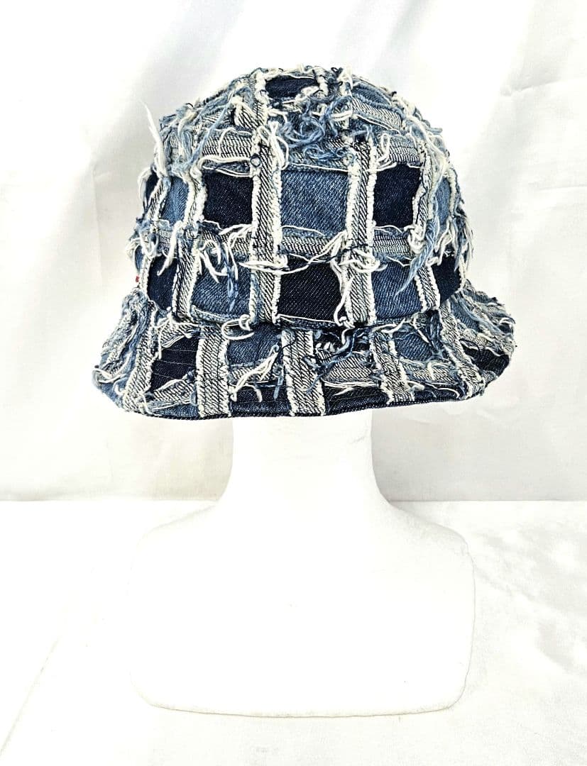 Supreme　シュプリーム　デニム　フリンジ　バケットハット　帽子