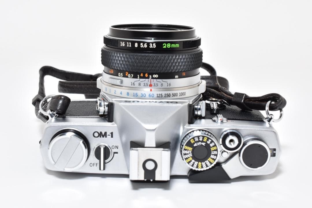 Olympus OM-1 フィルムカメラ 28mm F3.5 広角レンズ