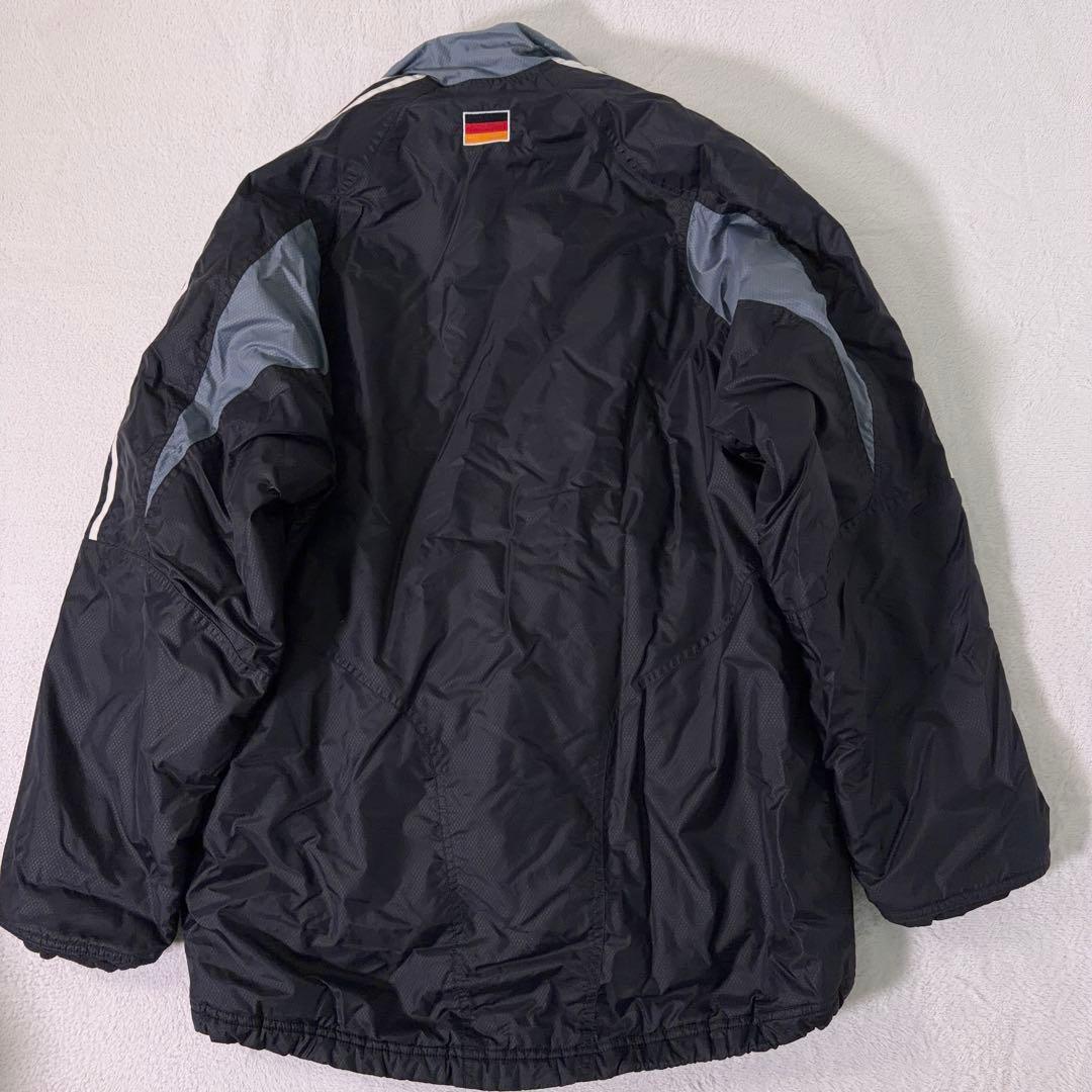 【adidas】00s ドイツ代表 中綿ベンチコート サッカー 万国旗タグ S