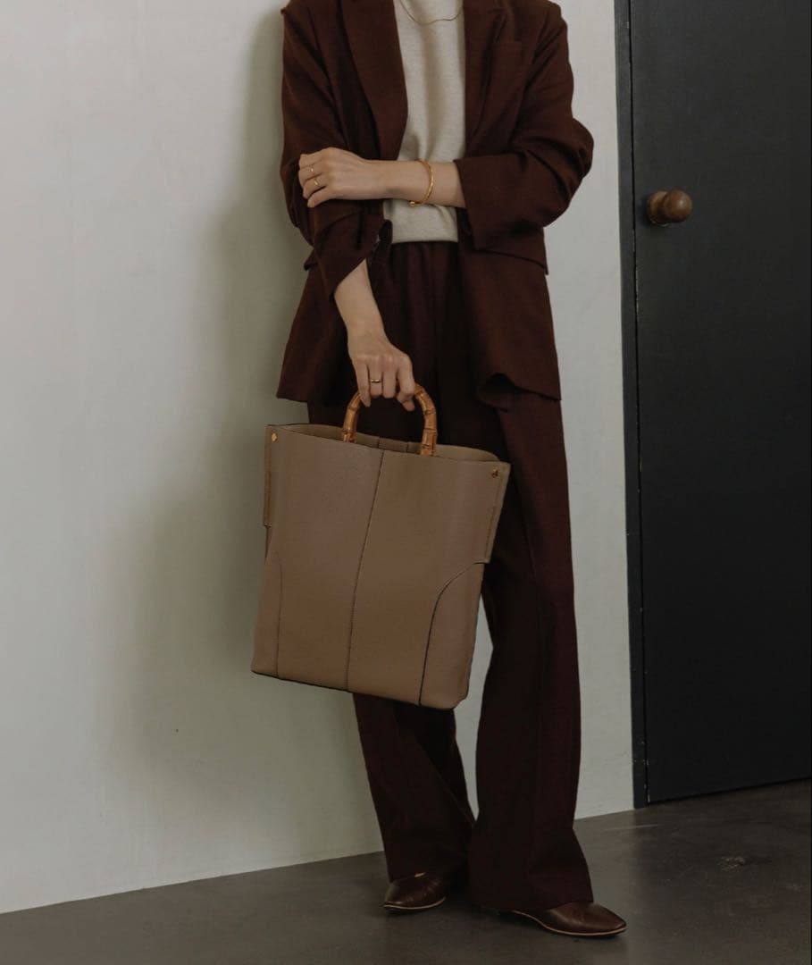 BON【E＇POR】BAMBOO BAG Large【通勤】【A4対応】