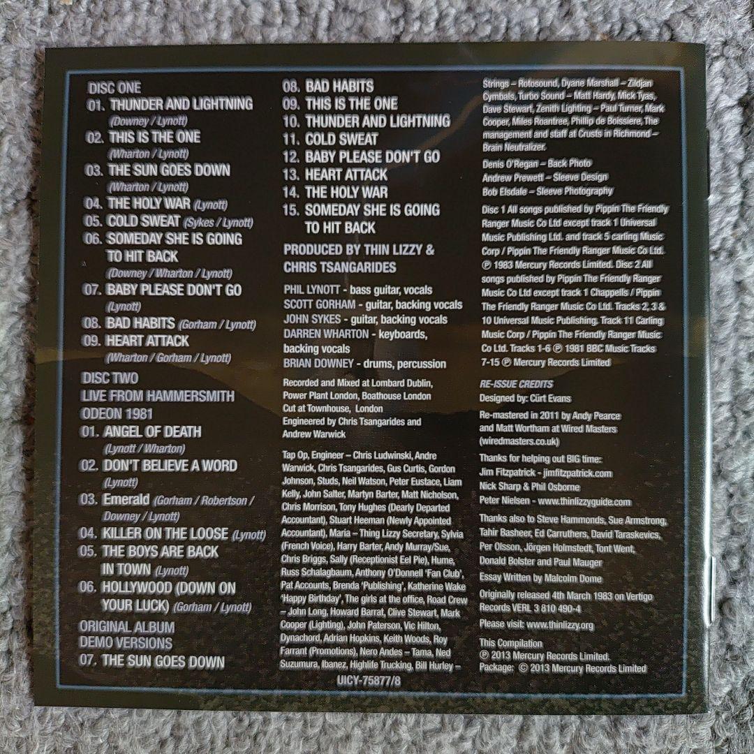 シン・リジィatラスト　サンダーアンドライトニング　紙ジャケット初回限定版2枚組