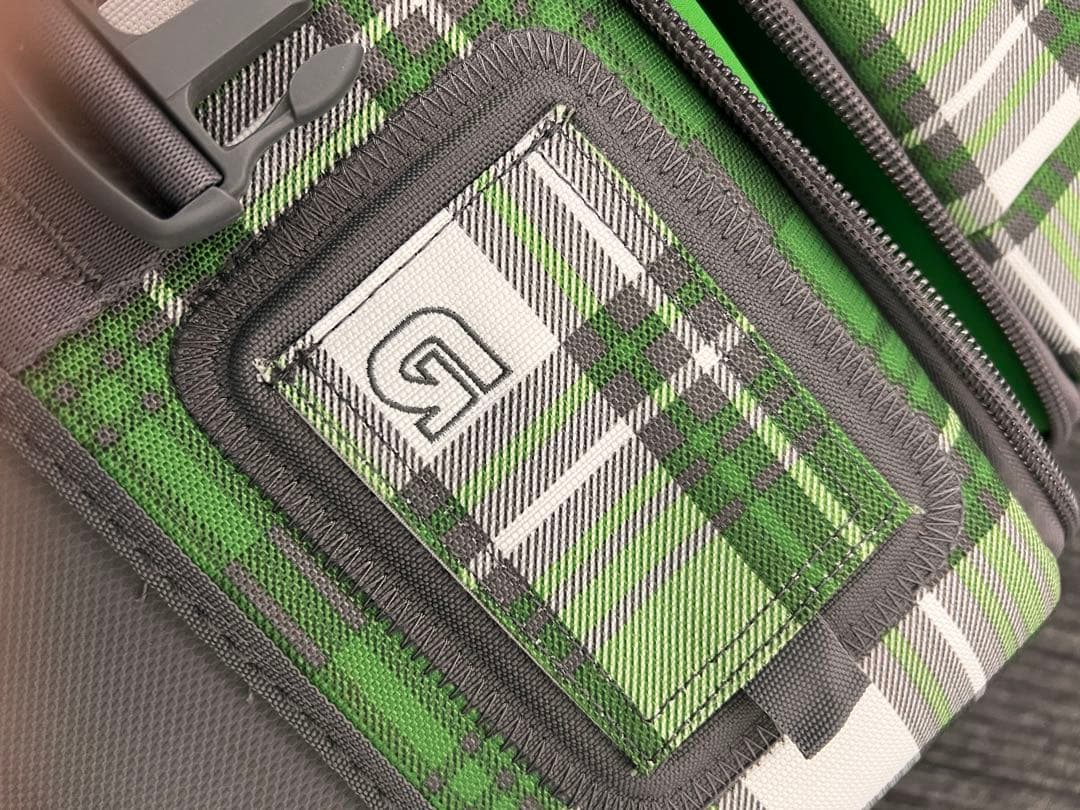 希少！BURTON トラベルキャリーバッグ グリーンチェック柄旅行スーツケース