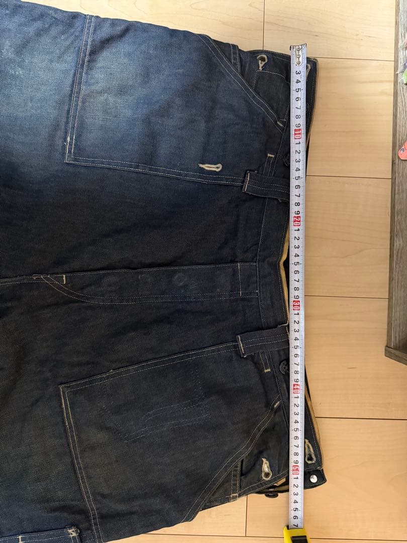 値下げLEVI'S ヴィンテージワークパンツ　黒ドーナツボタン