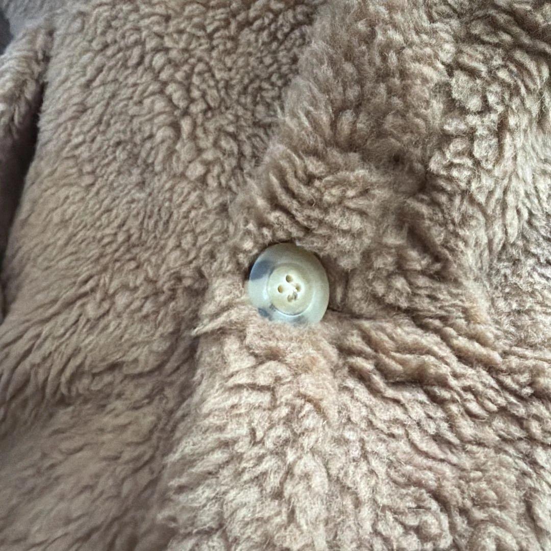 最終値下げベアポンチョ　アルパカ素材 ブラウン テディベア ケープ