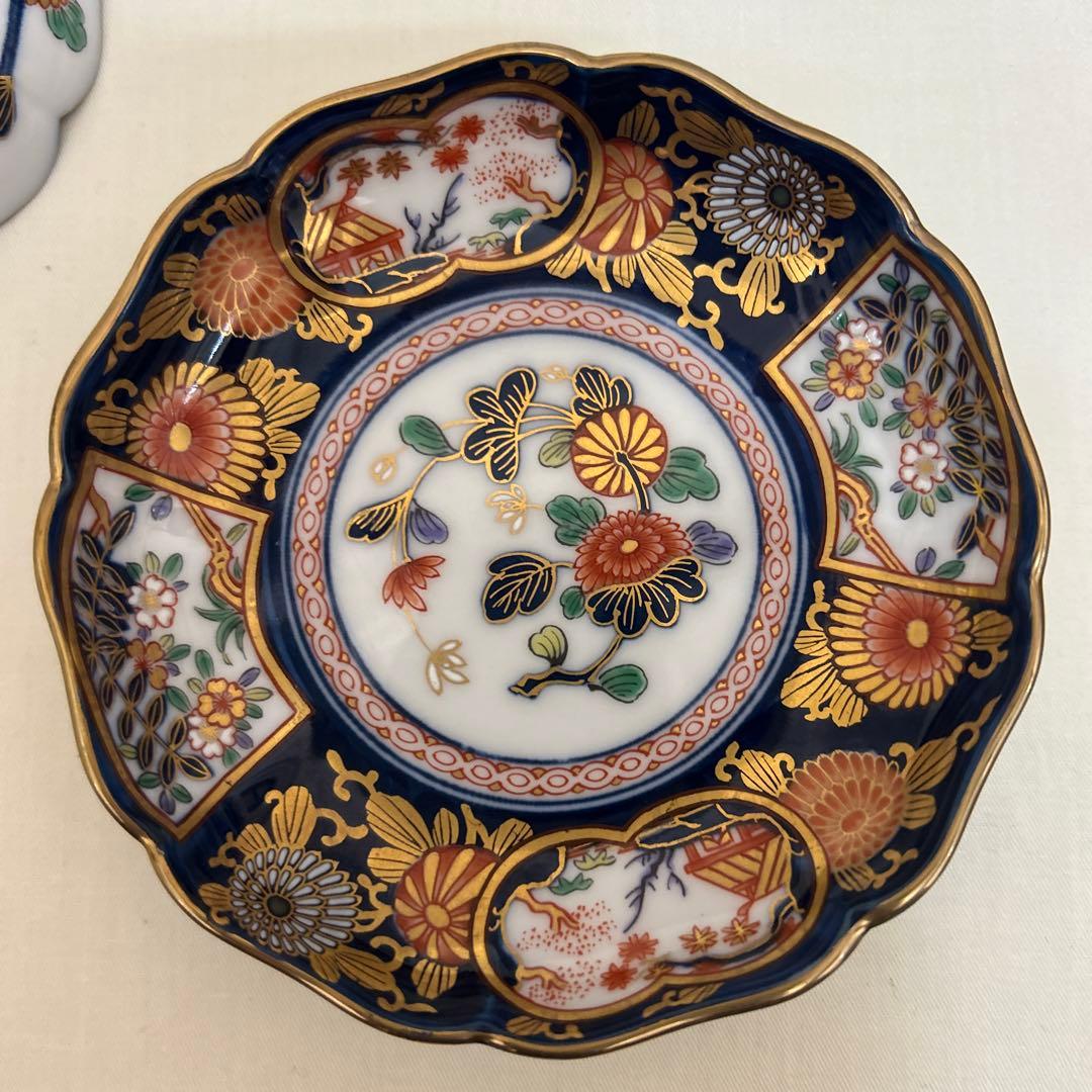 其泉　小皿　５枚組　醤油皿　金彩