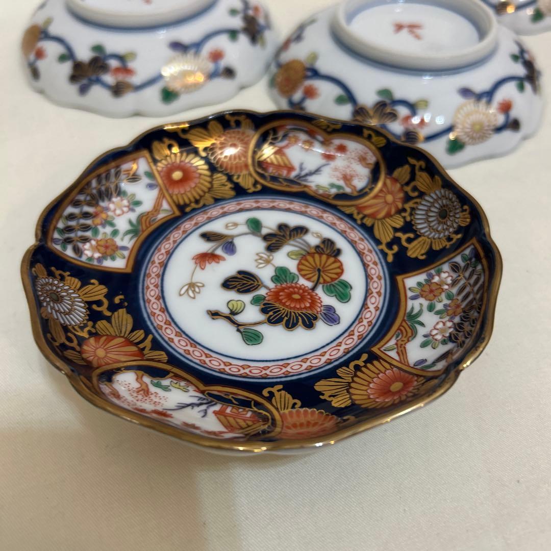 其泉　小皿　５枚組　醤油皿　金彩