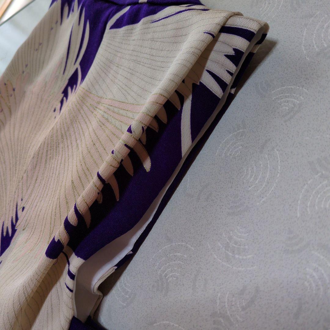 七五三３歳女の子正絹アンティーク柄手縫いの被布(中綿無し）