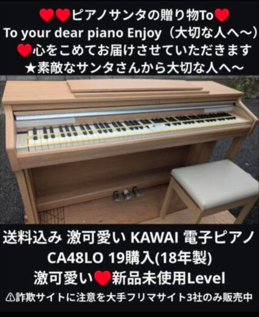 送料込み 激可愛い KAWAI 電子ピアノ CA48LO 19年購ほぼ未使用L