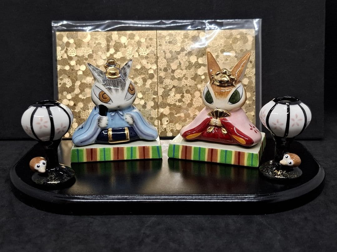 わちふぃーるど　陶器・雛人形　化粧箱付き