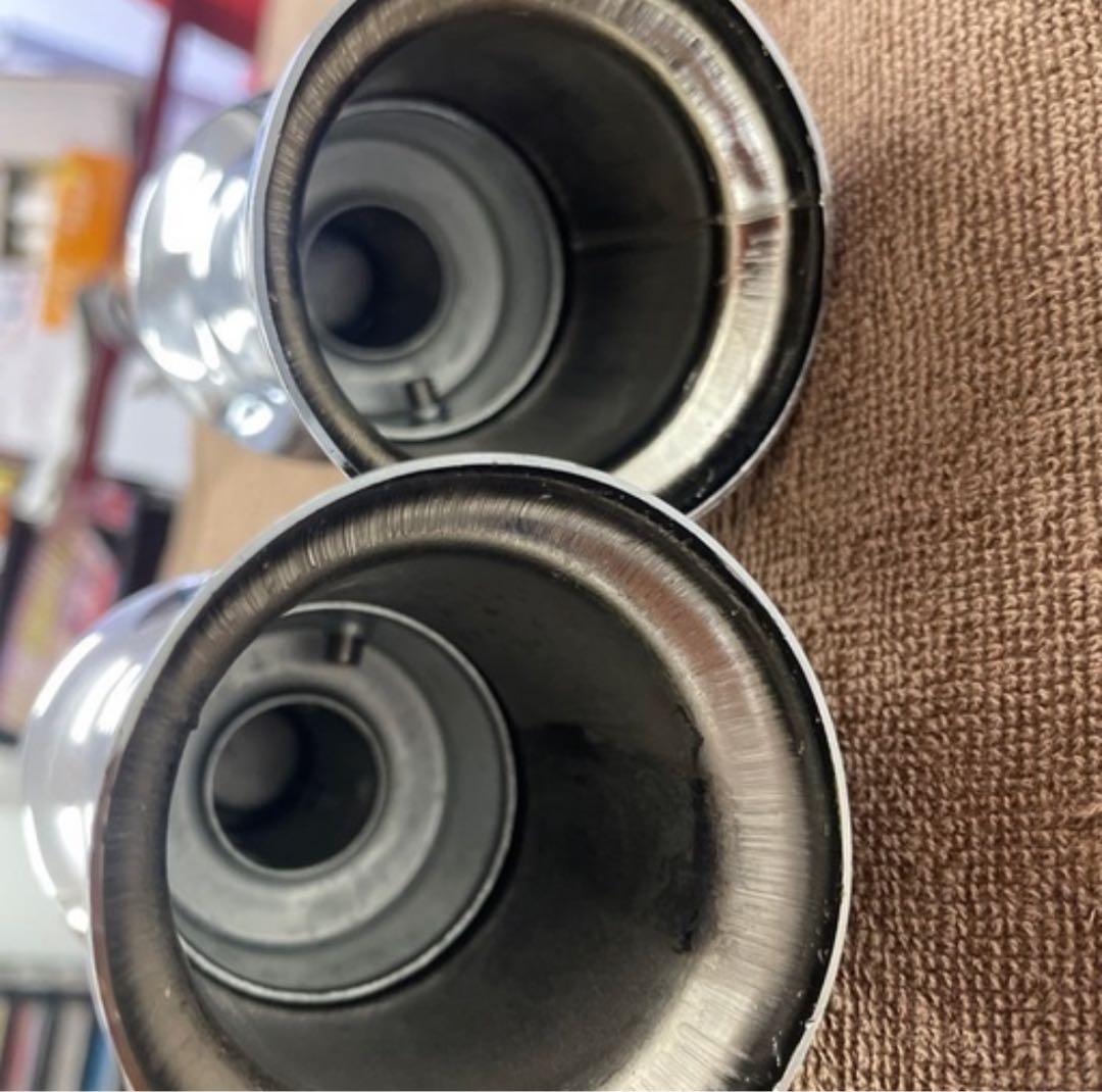 ステンレス トランペットマフラー サイレンサー　2本