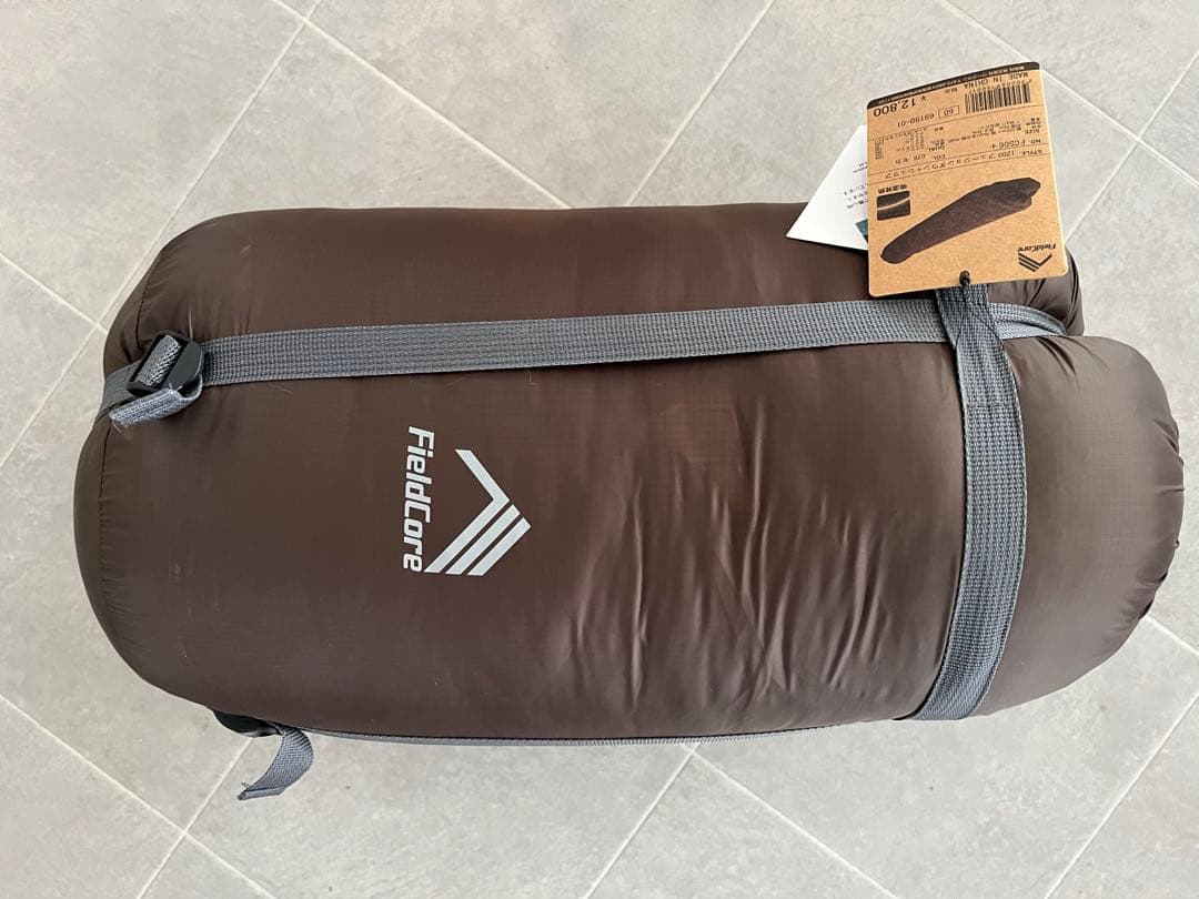 ワークマン　Fieldcore フュージョンダウンシュラフ　1200 ブラウン