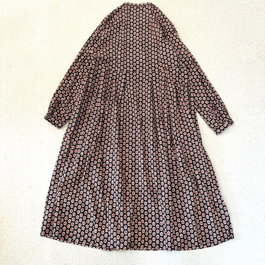 人気　グランママドーター　ボックスタックバンドカラーワンピース　完売品　長袖