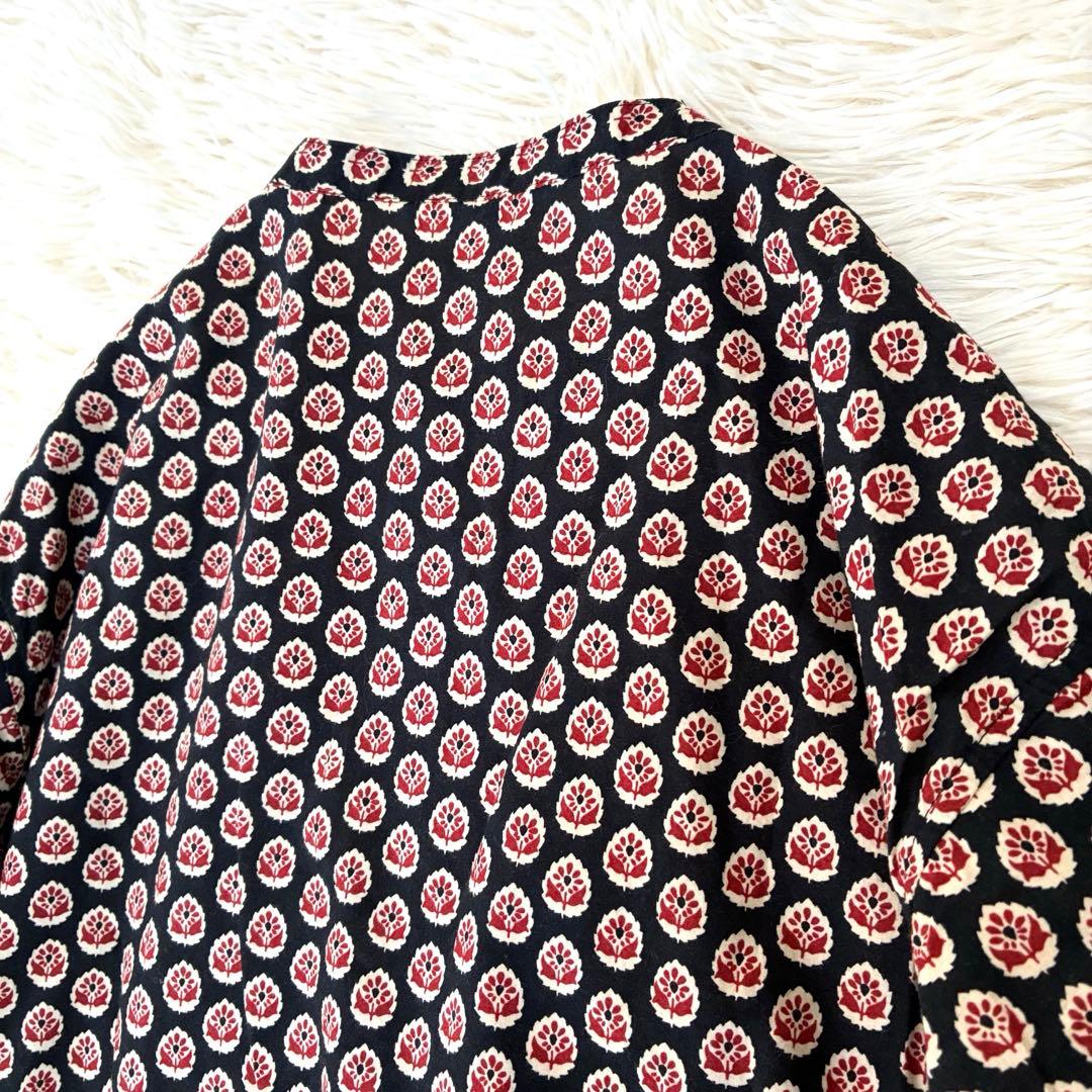 人気　グランママドーター　ボックスタックバンドカラーワンピース　完売品　長袖