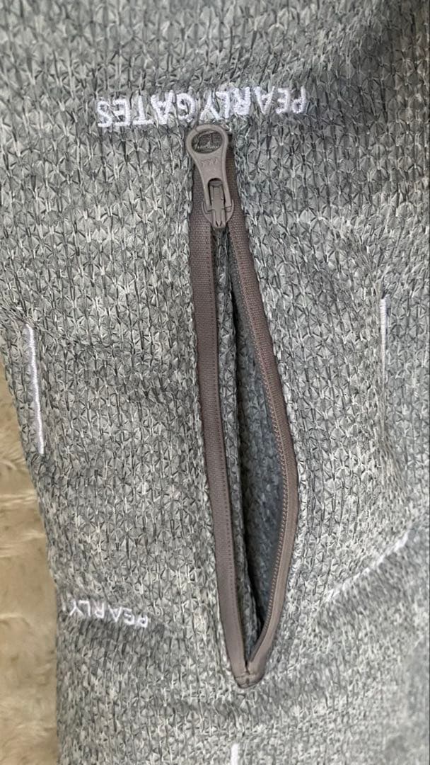 PEARLY GATES グレー ダウンベスト サイズ2 フード付き　取り外し可