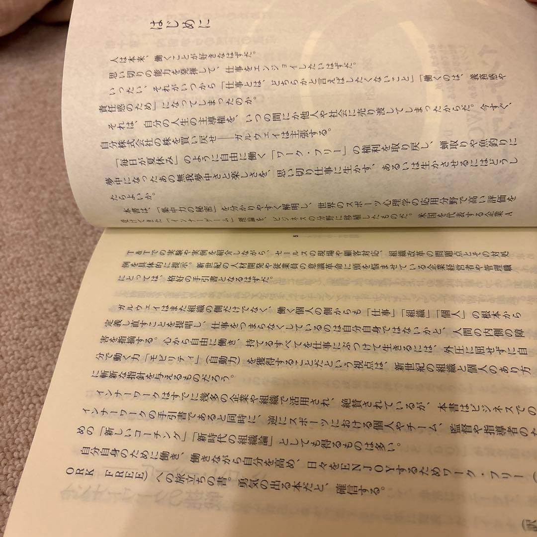 インナーワーク The Inner Game of Work