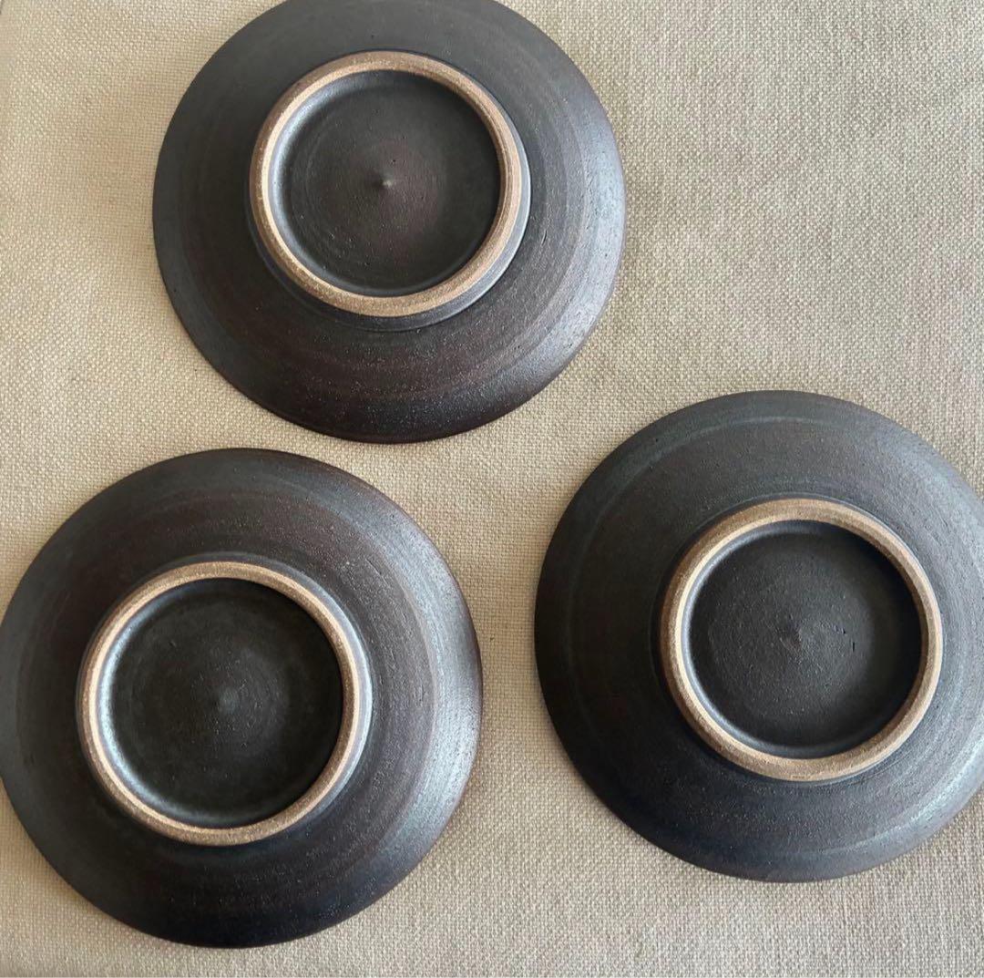 北窯やちむん　5寸皿3枚