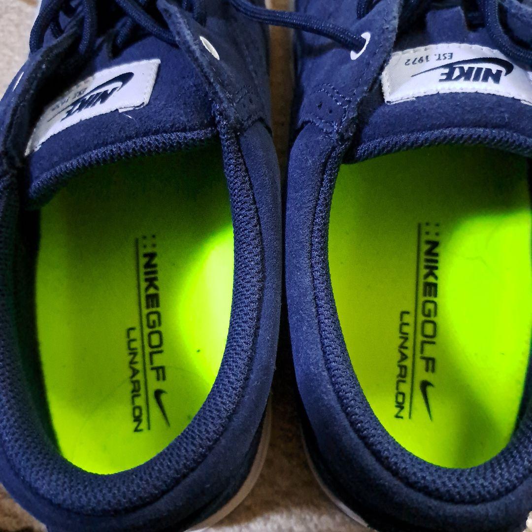 新品、未使用　Nike Lunaron ゴルフシューズ ネイビー25cm
