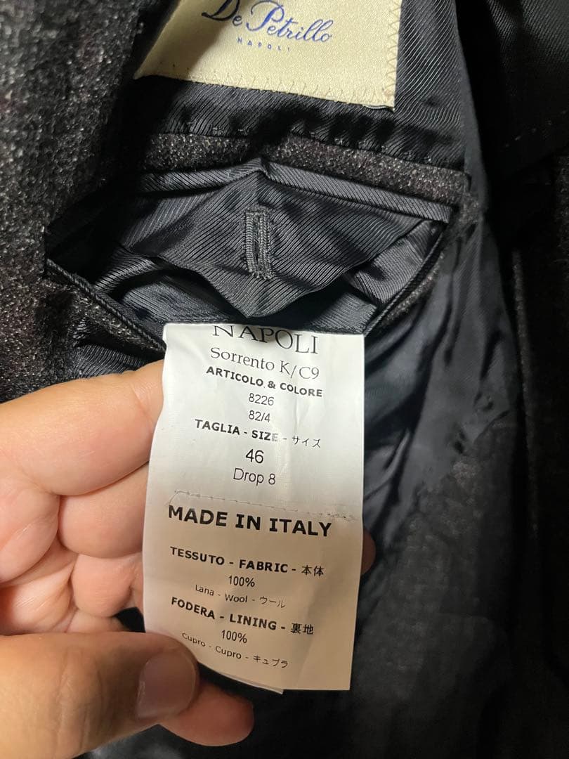 ボンド⭐︎極美品！⭐︎デペトリロ　ブラウンダブル　スーツ　46